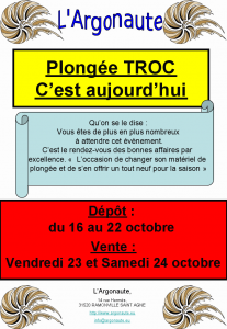 Affiche plongee troc
